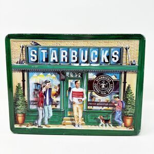 Vintage Rare Starbucks 1999‎ 3D Coffee Tin 9.5" x 7"